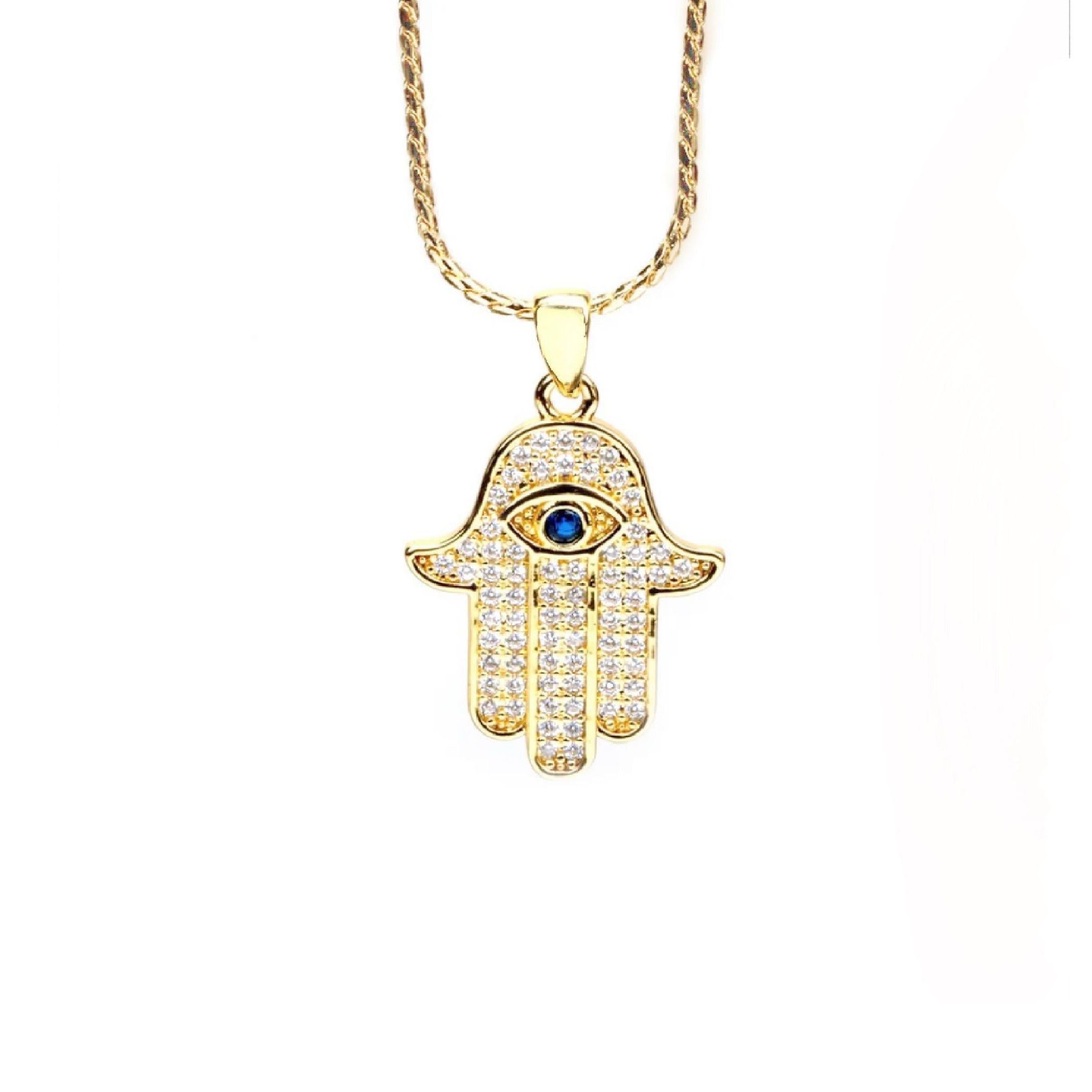 Hamsa hand necklace