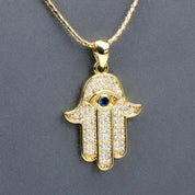 Hamsa hand necklace