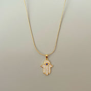 Hamsa hand necklace