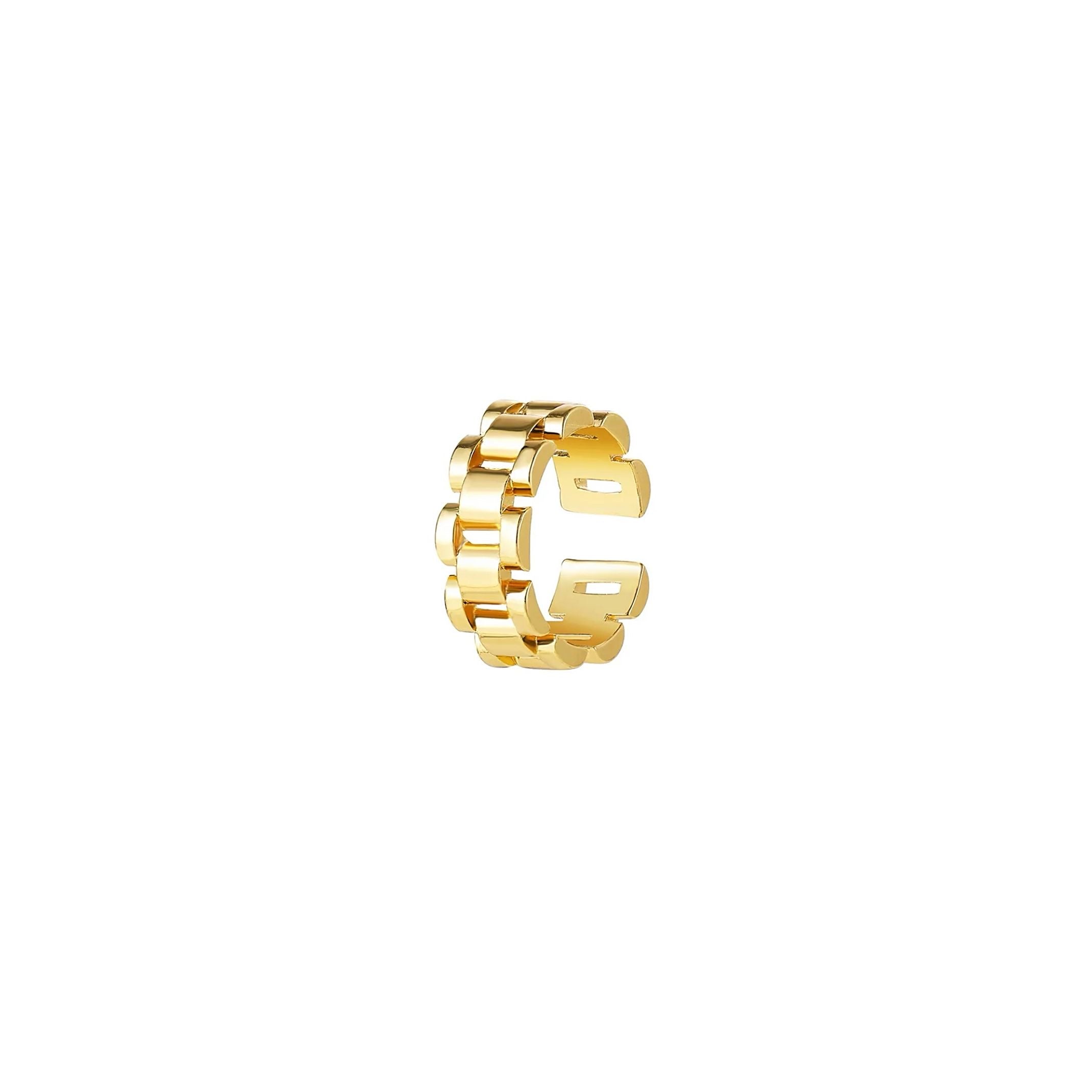 Gold watch strap ring