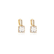 Square diamond earrings