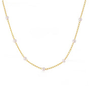 Dainty pearl necklace