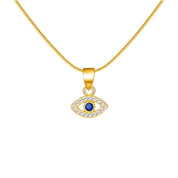 Evil eye pendant necklace