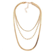 Chunky chain layered necklace 
