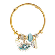 Eye charm bracelet