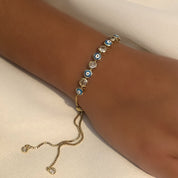 Evil eye pull bracelet