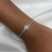 Round diamond tennis bracelet 