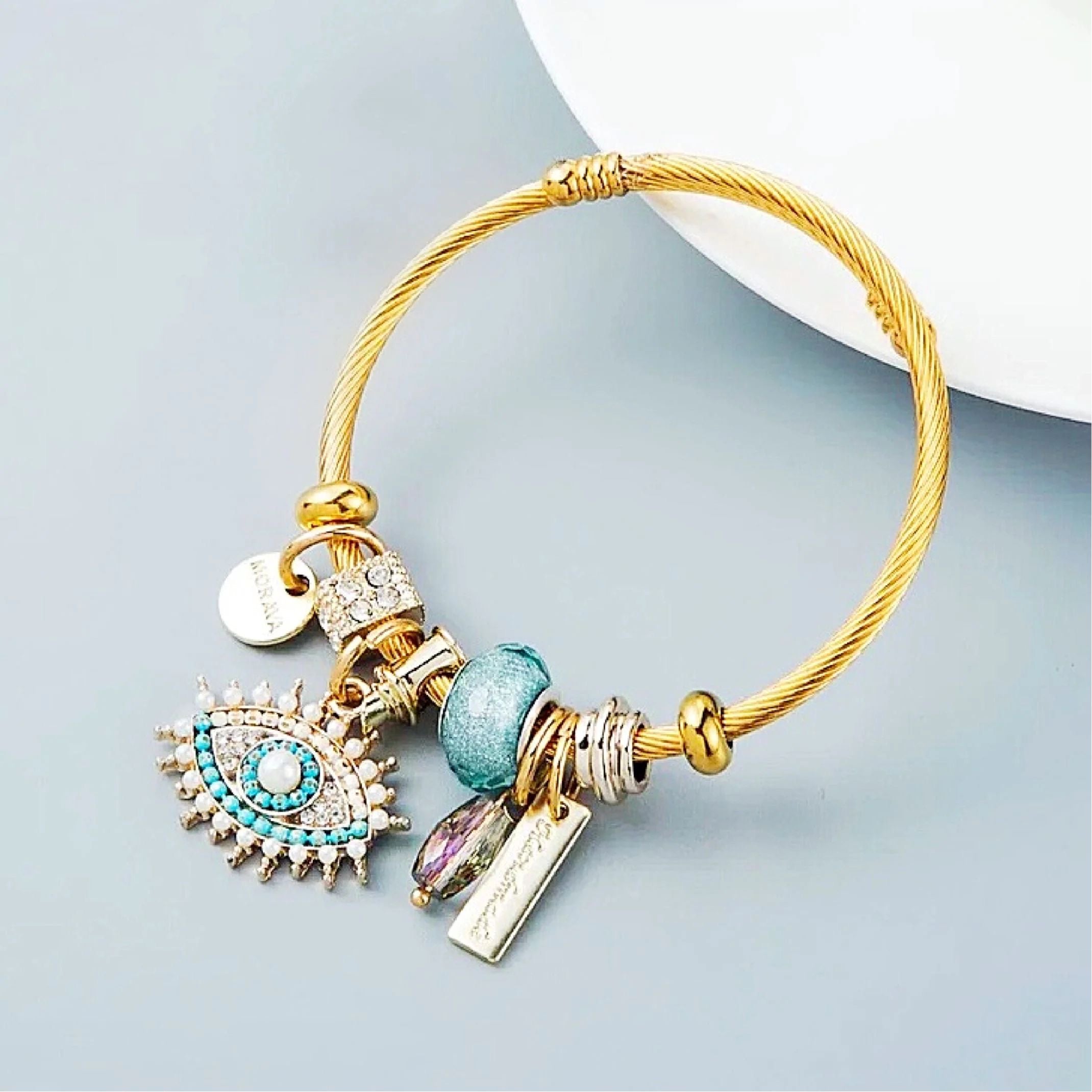 Eye charm bracelet 