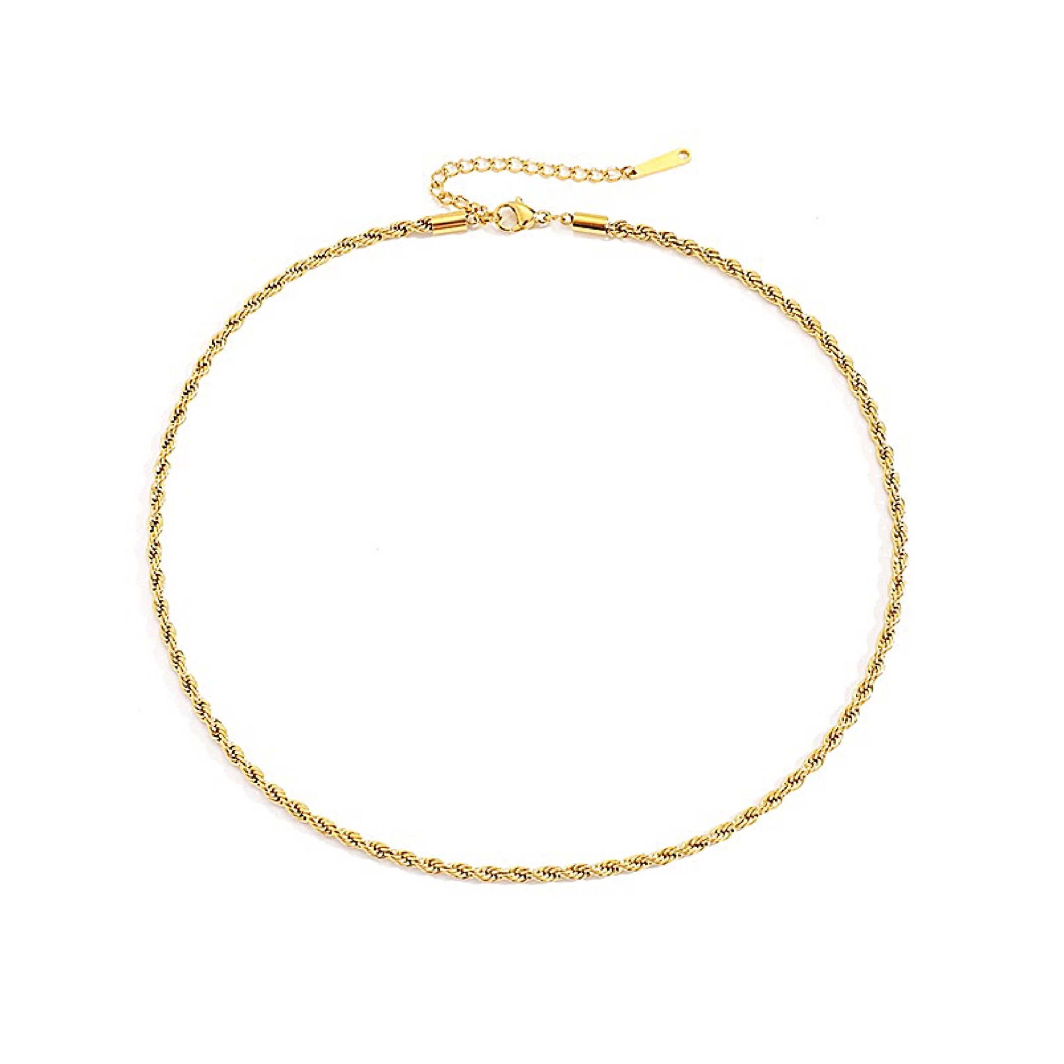 14K Gold Twist Necklace