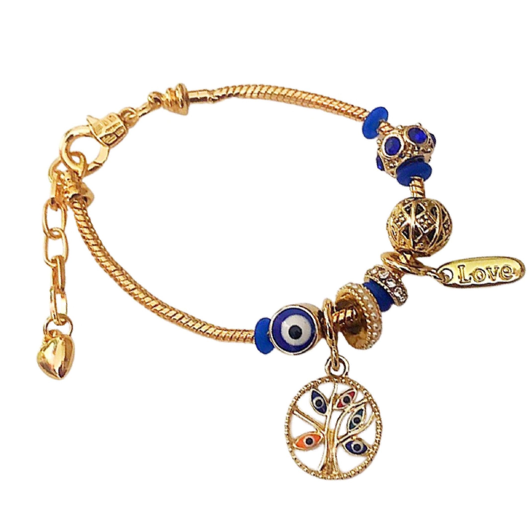 Evil eye charm bracelet