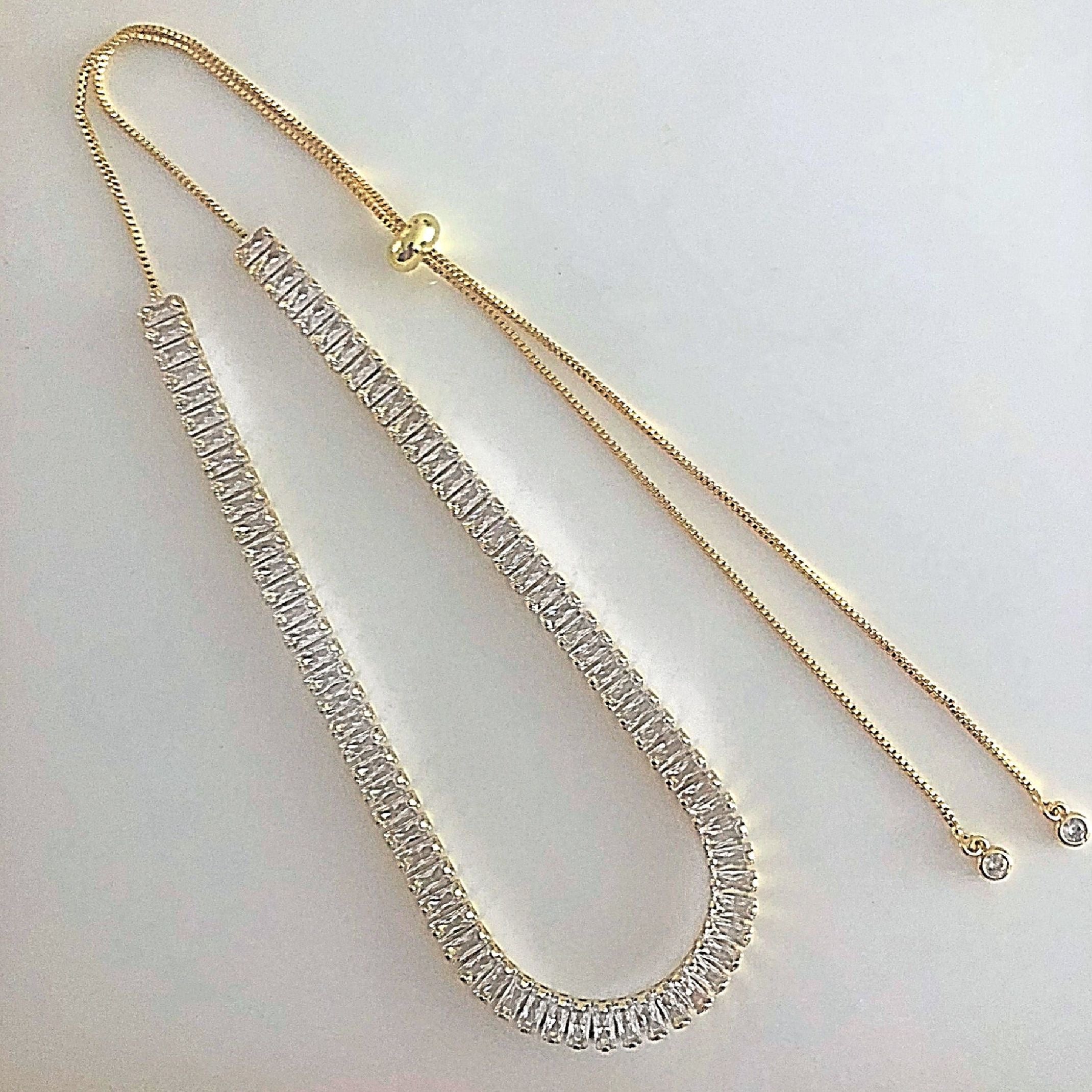 Crystal tennis necklace 
