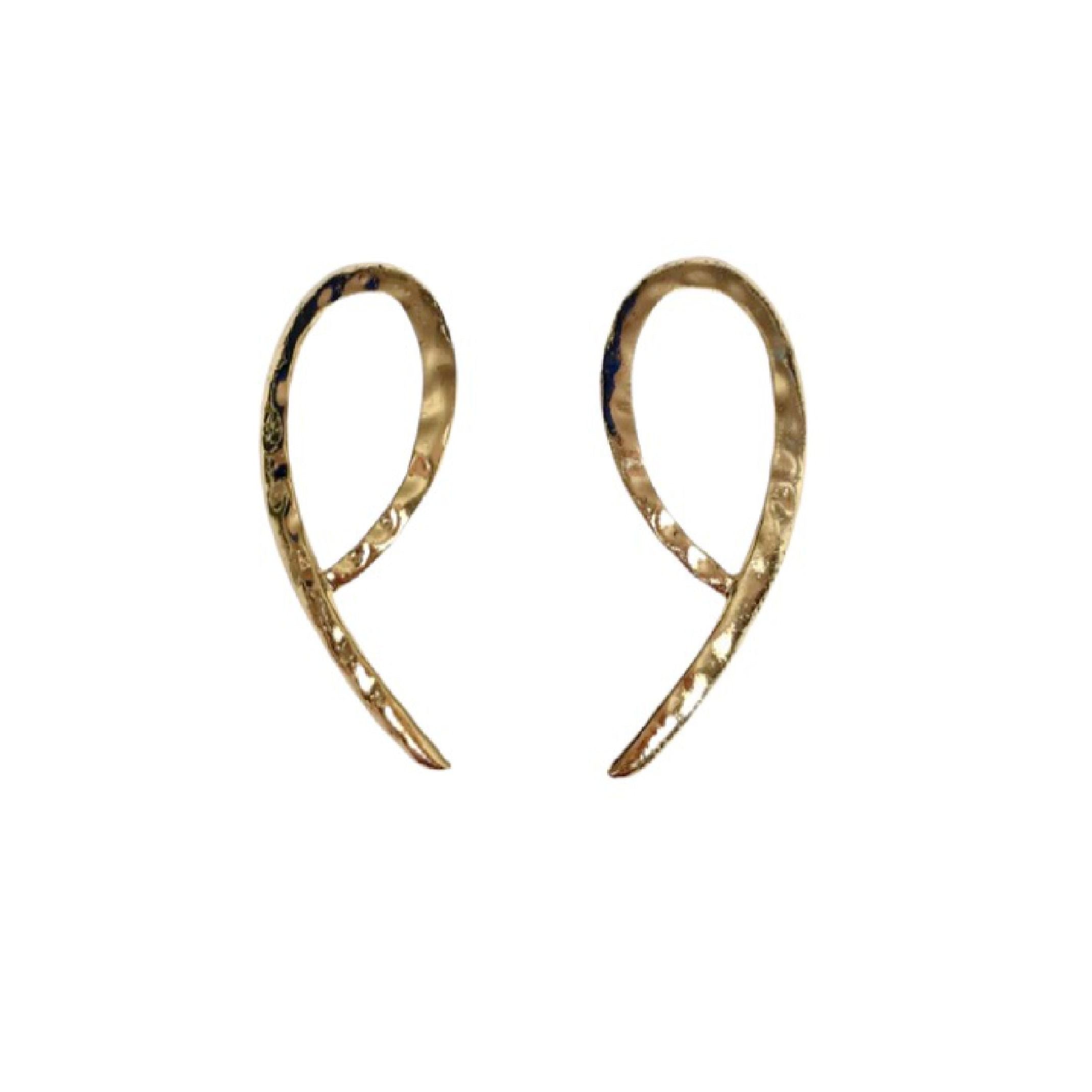 Gold geo earrings 