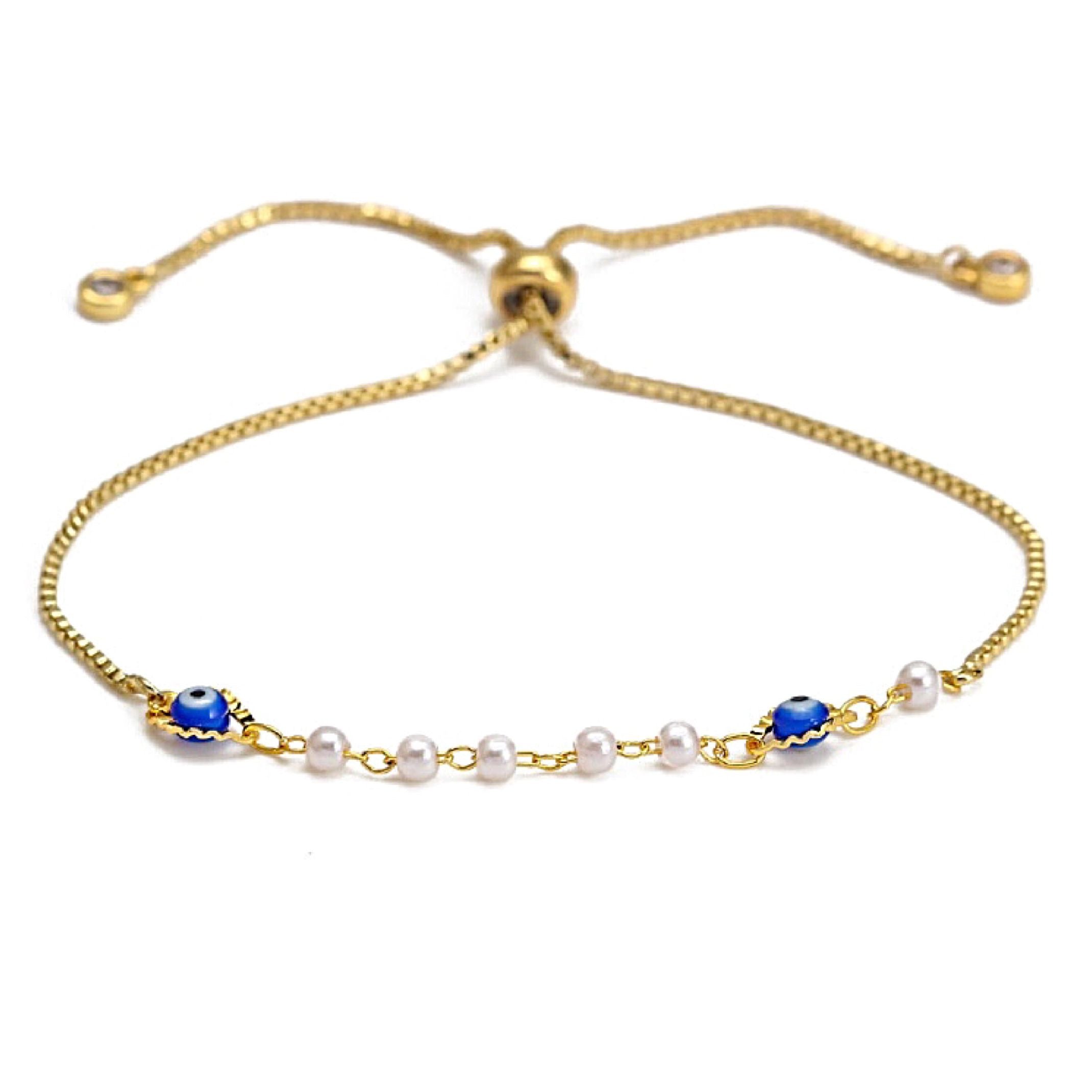 Evil eye pull bracelet