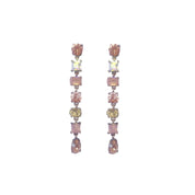 Pink rhinestone earrings 