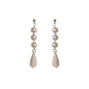 Pearl tassel earrings 