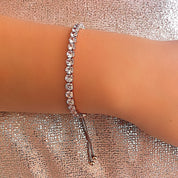 Rose gold tennis bracelet