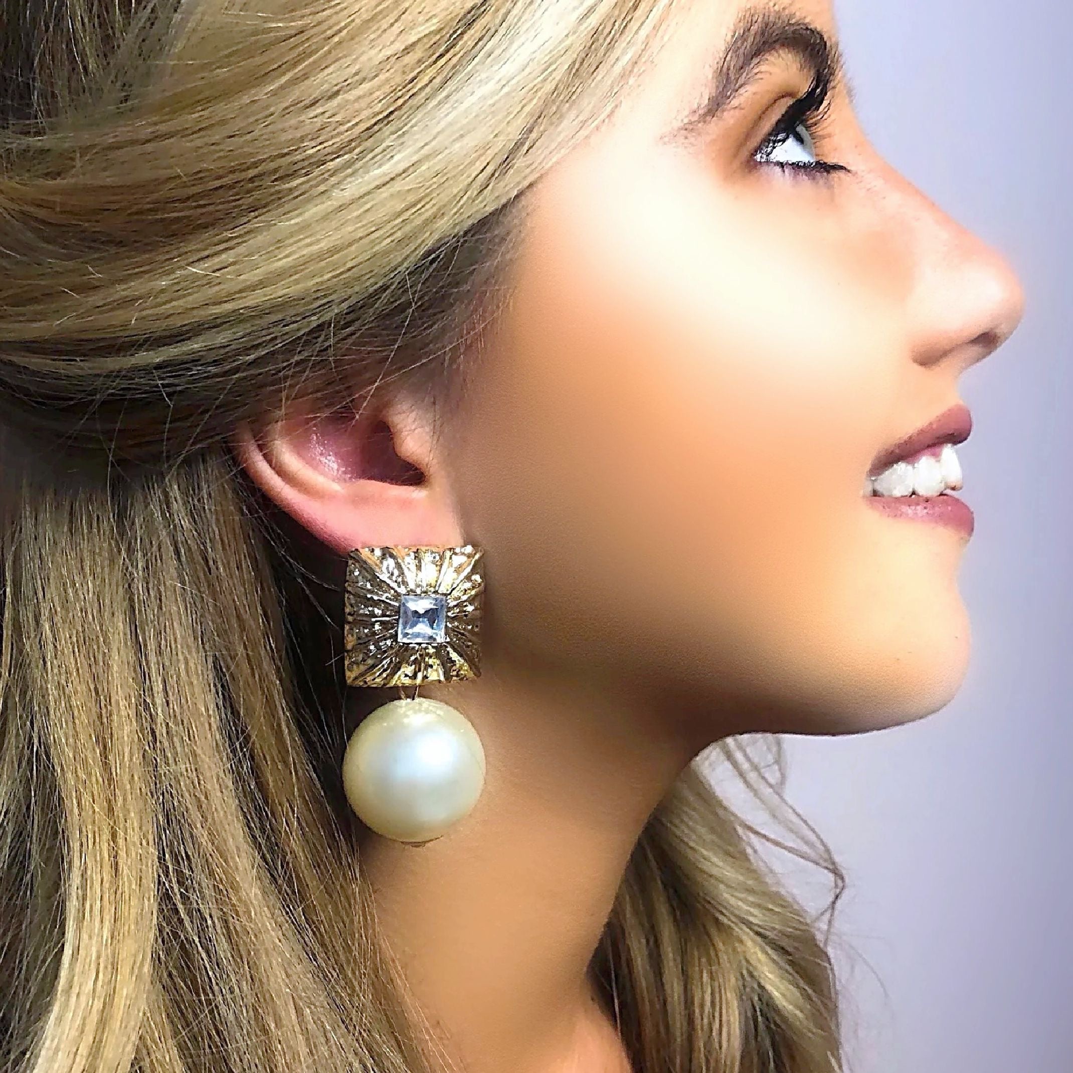 Glam pearl earrings 