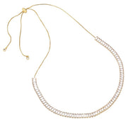 Crystal tennis necklace