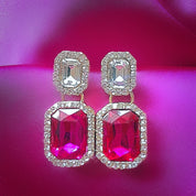 Pink jewel earrings 