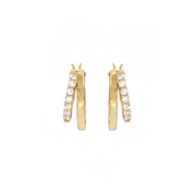 Diamond double curve hoops