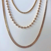 Chunky chain layered necklace 