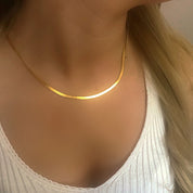 18K Gold Snakeskin Chain
