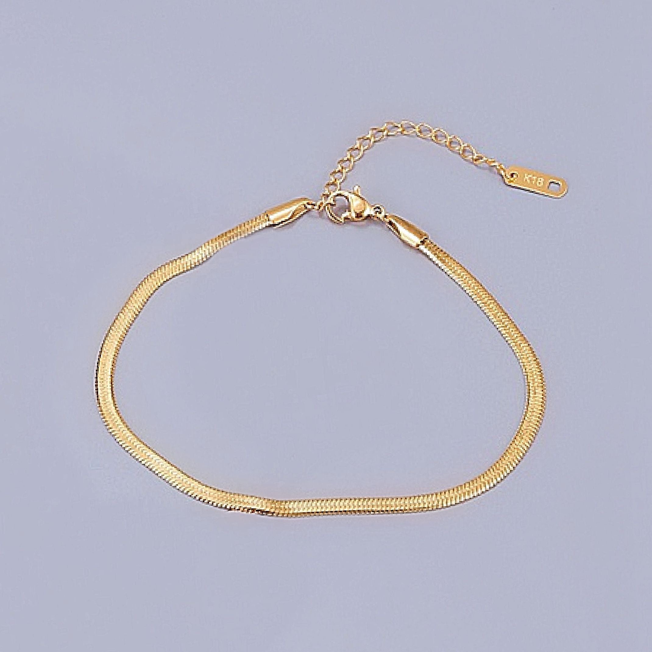 18k gold snakeskin bracelet