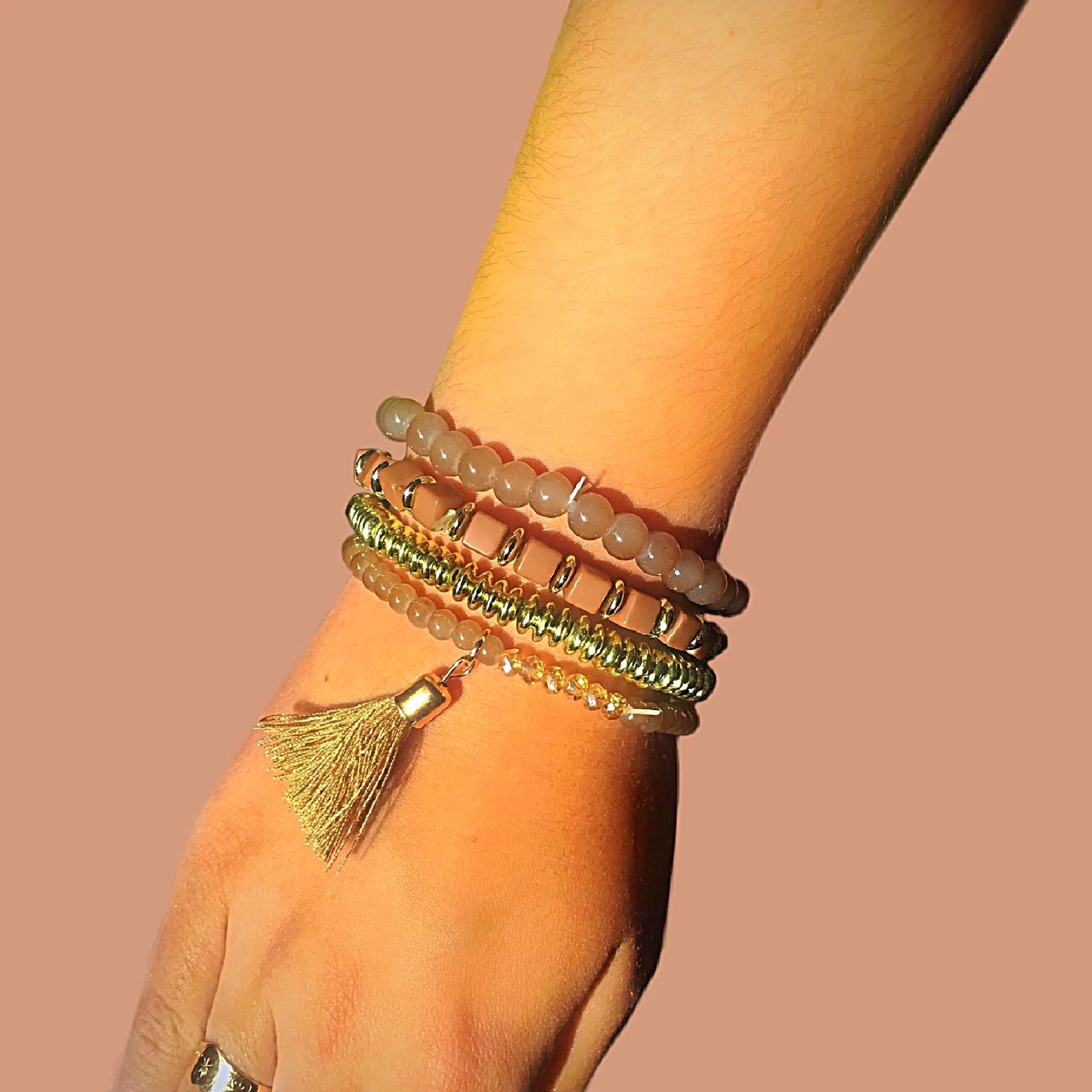 Blush bracelet set
