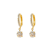 Diamond huggie earrings