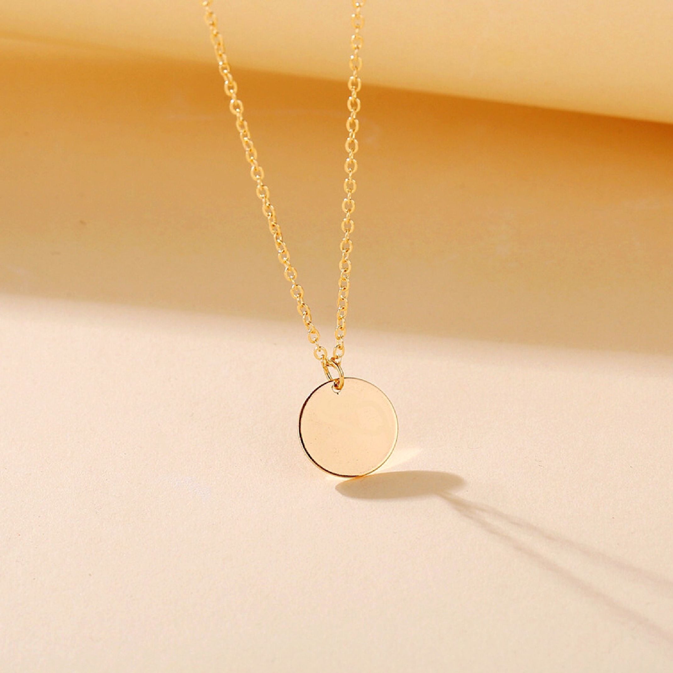 Gold coin necklace 