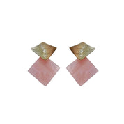 Pink & Gold Earrings