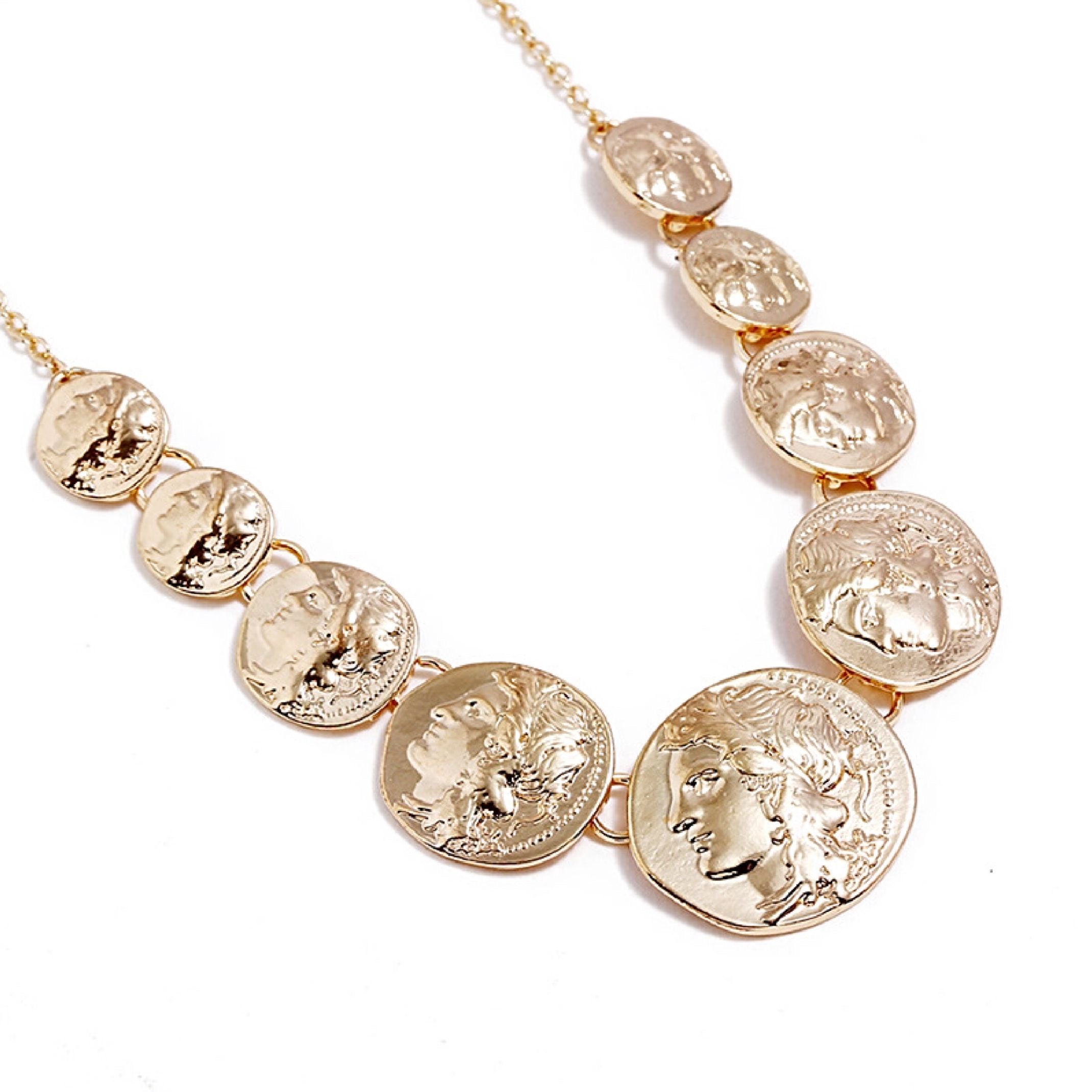 Roman gold coin necklace 