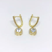 Diamond huggie earrings