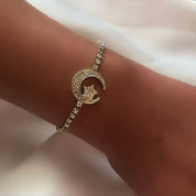 Crescent moon bracelet