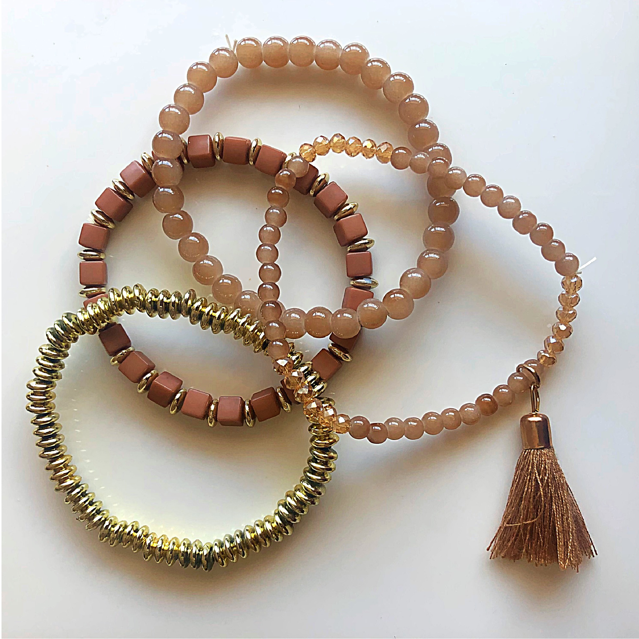 Blush bracelet set 