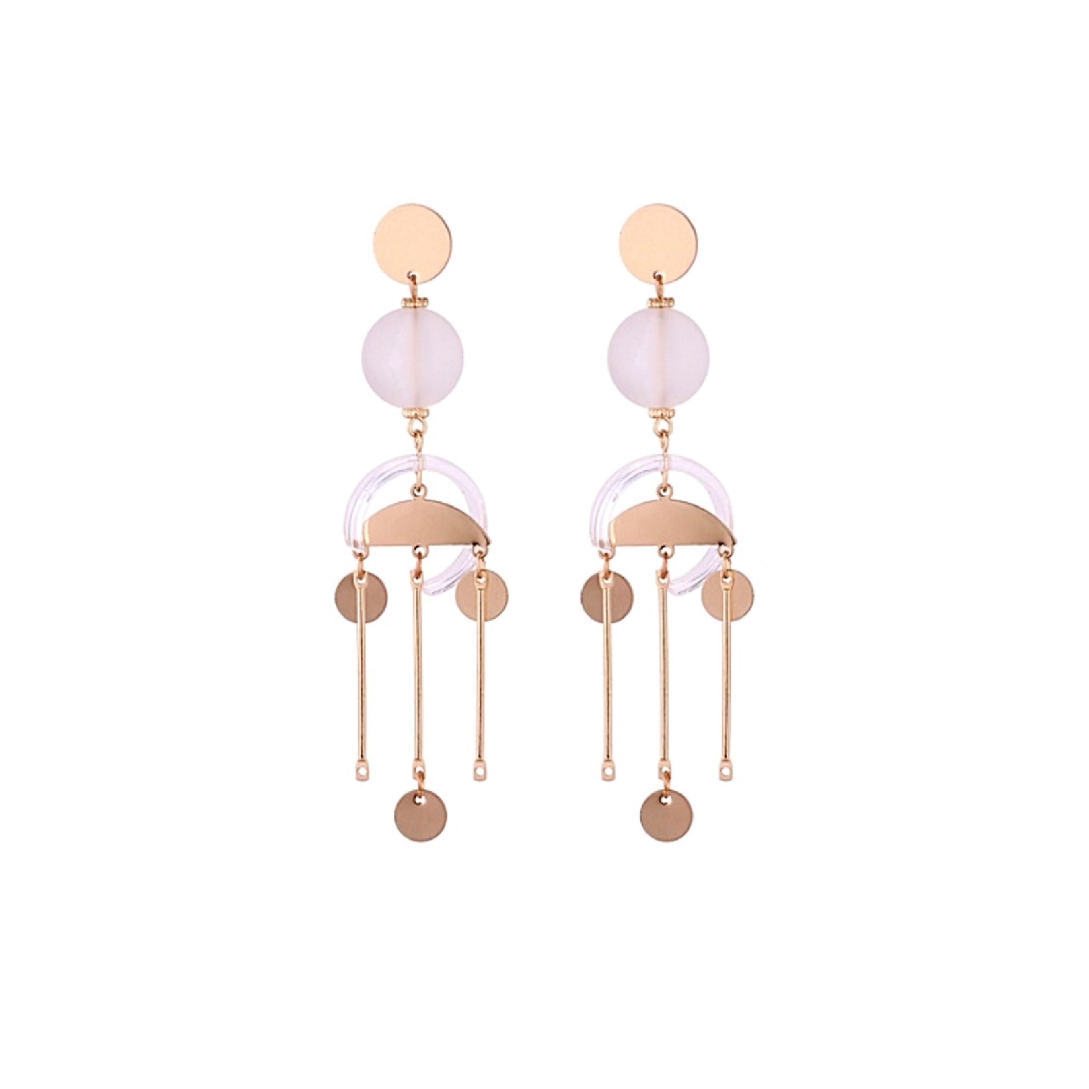 Geo chandelier earrings