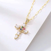 Eye cross necklace