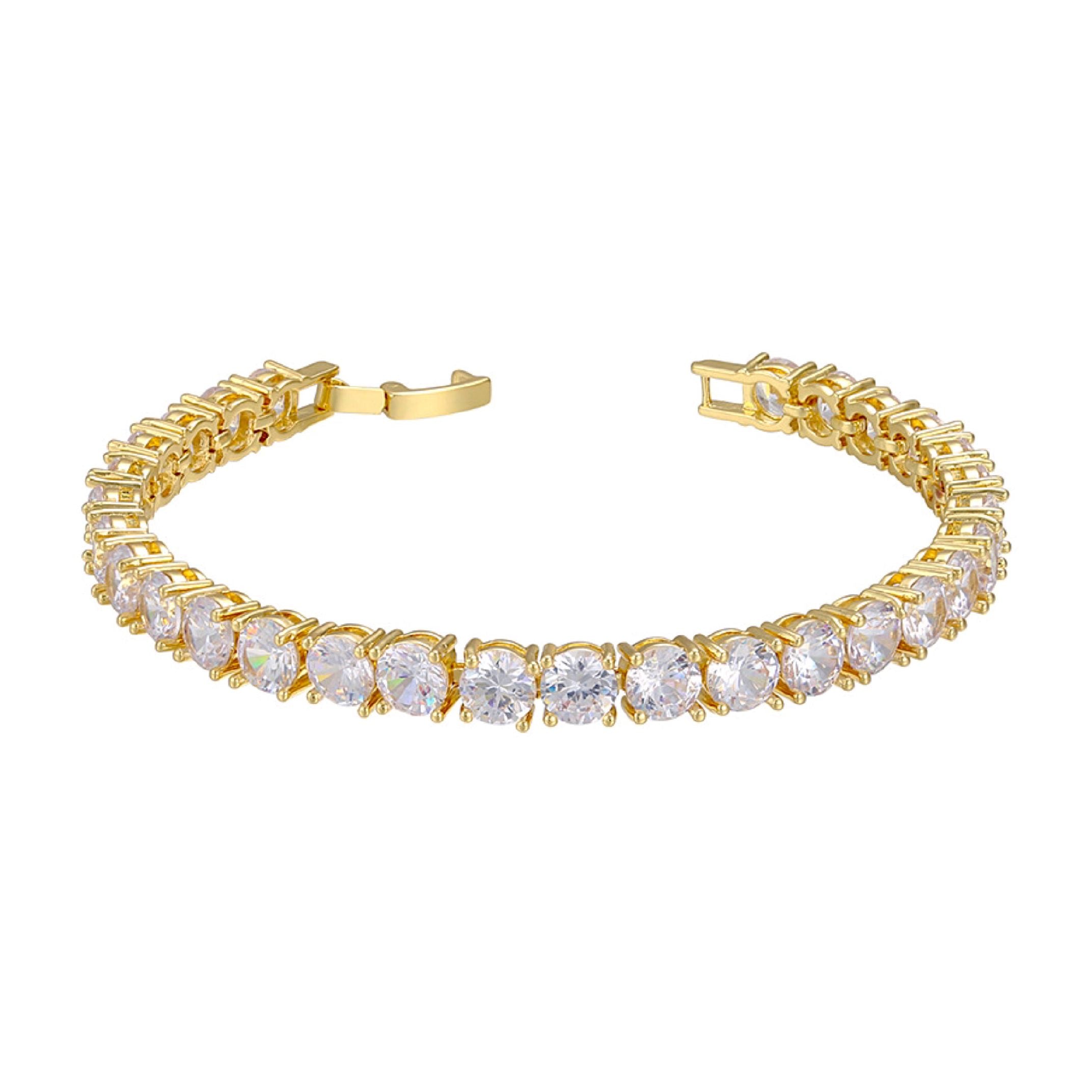 Deluxe tennis bracelet with 5mm stones