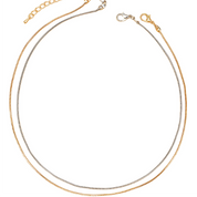 Gold and silver chains