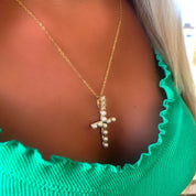 Pearl cross chain