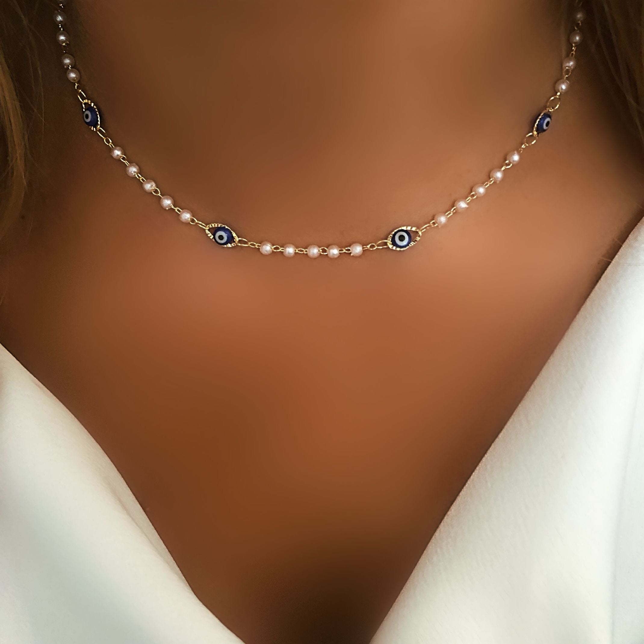 Evil eye necklace