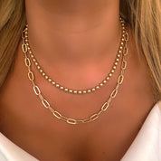 Double layer necklace 