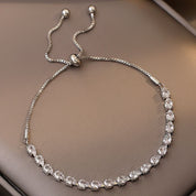 Silver tennis bracelet 