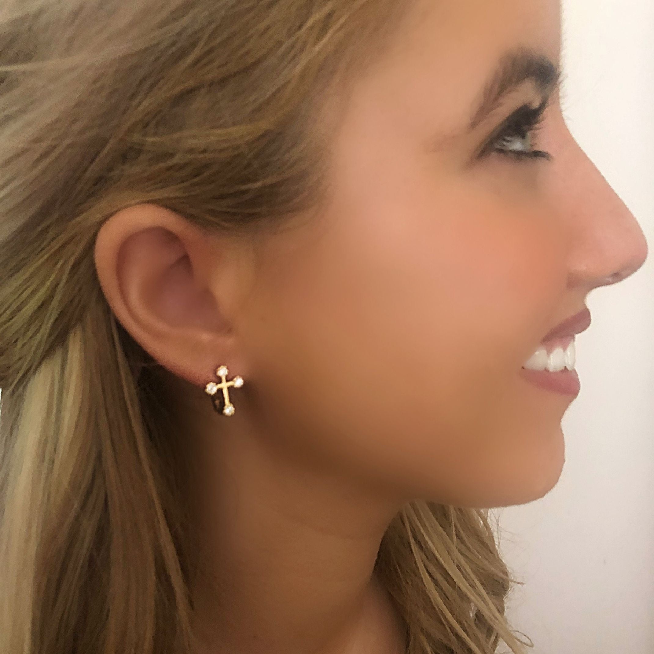 Cross earrings 