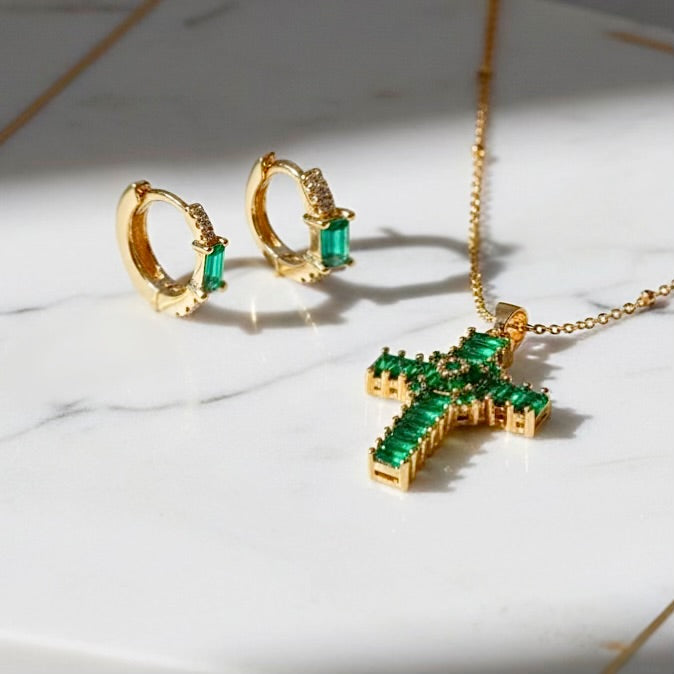 Green Jewel Set