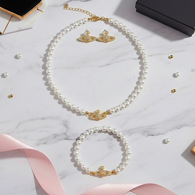 Gorge Malorge Gold Orb Jewellery Set