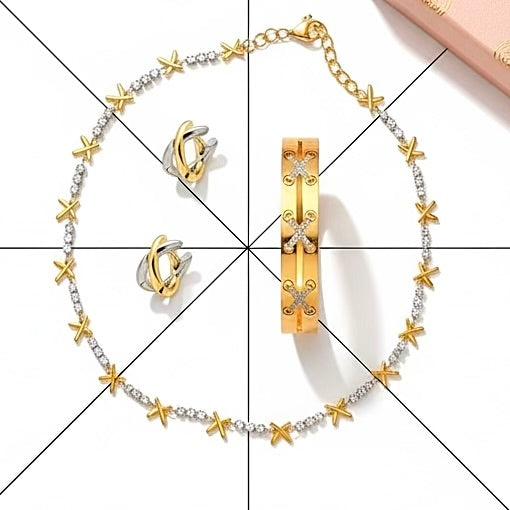 Xo tennis jewellery set 