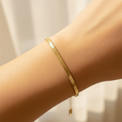 18K Gold Snakeskin Bracelet - Close-up No Clasp