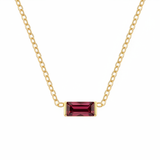 January Birthstone Necklace – Garnet
