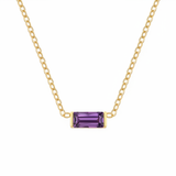 February Birthstone Necklace – Amethyst